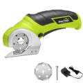 SnapFresh Cordless Electric Scissors, 4V Electric Mini Box Cutter, Carpet & Cardboard Cutter Tool with a Replacement Blade/Charger, Rotary Cutter for Cardboard Packages Leather… by SnapFresh