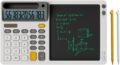 Solar Desktop Calculator with 7.5 inc LCD Writing Membrane, 15° Tilt for Easy Reading, Integrated Phone Stand, Voice & Silent Modes, Anti-Slip Pads for Stability, Ideal for… by DPEDUAI