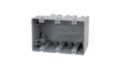 Southwire Electrical Box for Light Fixture, 42lb Support, Depth Adjustable, Three Gang, Gray, MSB3G by Southwire
