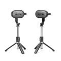 SOWO Wireless Dual Bluetooth Speakers Set, Adjustable Stands 2Pcs, High-Fidelity Stereo Sound, Smart Pairing Sync, Surround Sound with Portable Lightweight Case for Home,… by SOWO