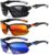 Sports Polarized Sunglasses for Men Cycling Running Fishing UV Protection Sun Glasses Lightweight Half Frame Goggles by DioKiw