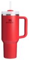 STANLEY Quencher H2.0 Tumbler with Handle and Straw 40 oz | Flowstate 3-Position Lid | Cup Holder Compatible for Travel | Insulated Stainless Steel Cup | BPA-Free | Chili Red by STANLEY