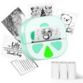 Sticker Printer, Print Pods Mini Printer, Bluetooth Thermal Sticker Maker Machine with 3 Rolls Paper, Print Pod Mini Printers for iPhone, Impresora Portátil for Study Note,… by NADAIIN
