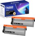 SUDLTO Compatible Toner Cartridge Replacement for TN660 TN630 TN-630 TN-660 Use for HL-L2300D HL-L2380DW HL-L2320D DCP-L2540DW HL-L2340DW HL-L2360DW HL-L2305W (2 Black) by SUDLTO