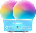 Sunco Smart Globe Bulbs G25 LED, Alexa Compatible LED Decorative Round Vanity Bulbs, 5W, Color Changing RGBCW, Dimmable WiFi Vanity Smart Bulbs for Amazon Alexa, Google… by Sunco Lighting