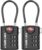SURE LOCK TSA Compatible Travel Luggage Locks, Inspection Indicator, Easy Read Dials – 2 pack by SURE LOCK