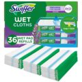 Swiffer Sweeper Wet Mopping Cloth Multi Surface Refills, Mops for Floor Cleaning, Febreze Lavender Scent, 36 Count by Swiffer