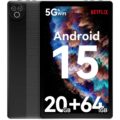 Tablet 10 Inch Android 15 OS GMS Certified Tablets PC 1.8 GHz 5-Core 20 (3+17) GB RAM 64 GB ROM 1 TB Expandable 1280×800 HD IPS Touch Screen 5000 mAh WiFi 6 Bluetooth 5.4 Dual… by Evermyth