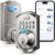 TEEHO WiFi Smart Lock TE012W, Fingerprint Door Lock with Built-in Wi-Fi, Keyless Entry Keypad Smart Deadbolt, App Remote Control, Alexa Compatible, IP55 Waterproof for Front… by TEEHO