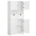 TEENFON 57.8″ H Tall Bathroom Storage Cabinet with 4 Doors & 2 Adjustable Shelves, Freestanding Bathroom Cabinet with 2 Drawers, Kitchen Cabinets & Pantry, Cupboard for Kitchen,… by TEENFON