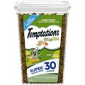 Temptations MixUps Catnip Fever Flavor Crunchy and Soft Cat Treats, 30 oz. Tub by Temptations