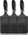 Teskyer Luggage Tags, 3 Pack PU Leather Luggage Tags for Suitcases, Privacy Protection Bag Tags Travel Essentials, Black by Teskyer
