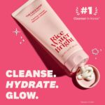 The Face Shop Rice Water Bright Foaming Facial Cleanser with Ceramide, Gentle Face Wash for Hydrating & Moisturizing, Vegan Face Cleanser, Makeup Remover, Korean Skin Care for... by The Face Shop