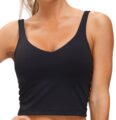 THE GYM PEOPLE Womens’ Sports Bra Longline Wirefree Padded with Medium Support by THE GYM PEOPLE