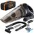 THISWORX Car Vacuum Cleaner – Portable, High Power, Handheld Vacuums w/ 3 Attachments, 16 Ft Cord & Bag – 12v, Auto Accessories Kit for Interior Detailing – Black by Power Practical