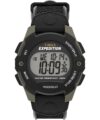 Timex Men’s Expedition 41mm Watch – Black Strap Digital Dial Green Case by Timex