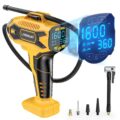 Tire Inflator Air Compressor Compatible with DeWalt 20V Battery Power, LIVOWALNY 160PSI Cordless Portable Electric Air Pump with Digital Pressure Gauge for Car Motorcycles Bike… by LIVOWALNY