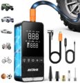 Tire Inflator Portable Air Compressor, 150 PSI Smart Air Pump for Car Tires with Digital Pressure Gauge, Tires Pump for Cars, Motorcycles, Bikes, Balls, Mini Bike Pump & Car… by Antaha