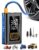 Tire Inflator Portable Air Compressor,Portable Tire Inflator for Car,Compact Air Pump for Car Tires,Bicycle,Ball,Rechargeable Air Pump with Digital Pressure Gauge and LED Lighth by PUFLAT