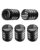 Tire Valve Stem Cap Cover – (5 Pack) Tire Air Cap Metal with Plastic Liner Corrosion Resistant Leak-Proof American Flag for Car Truck Motorcycle Bike Black by DECURCAR