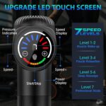 TOLOCO Massage Gun, Deep Tissue Back Massage for Athletes for Pain Relief, Percussion Massager with 10 Massages Heads & Silent Brushless Motor, Gifts for Fathers Day, Black by TOLOCO