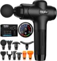 TOLOCO Massage Gun Deep Tissue, Percussion Massage Gun with 10 Replacement Heads, Super Quiet Portable Electric Massager for Athletes, Relax, Black by TOLOCO