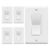 TOPGREENER Dimmer Light Switch, LED Slide Dimmer Switch,for 300W Dimmable LED/CFL Lights and 600W INC/HAL Bulbs, Single Pole/3-Way, Wall Plate Included, UL Listed, White, 5 Pack by TOPGREENER