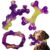 Tough Dog Toys for Aggressive Chewers 3 Pack, Indestructible Dog Toy for Large Dogs, Bacon Flavored, Keeps Dogs Busy by Frienhund