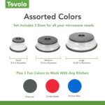 Tovolo Microwave Splatter Cover for Food, Medium (Charcoal) - Collapsible & Vented Silicone Splatter Guard Lid - Microwave Plate & Dish Cover with Handle - BPA-Free Kitchen... by Tovolo