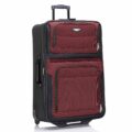 Travel Select Amsterdam Softside Expandable Rolling Luggage, Lightweight 2-Wheel Check-In Suitcase with Push-Button Handle, Burgundy, 29″ Large by Travel Select