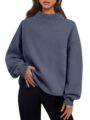 Trendy Queen Womens Oversized Sweatshirts Turtleneck Pullover Long Sleeve Hoodies Tops Fall Fashion Outfits 2025 Clothes by Trendy Queen