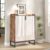 Tribesigns Modern Shoe Cabinet for Entryway, 25 Pairs Shoe Cabinet with Doors, Wood 5-Tier Shoe Organizer, Freestanding Brown Shoe Storage Cabinets with Black Metal Frame for… by Tribesigns