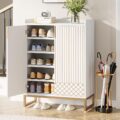 Tribesigns Shoe Cabinet with Doors, 5 Tiers Shoe Storage Cabinet for Entryway, 25 Pairs Wooden Shoe Cabinets, Modern Shoe Organizer Storage for Living Room, Bedroom, Hallway,… by Tribesigns