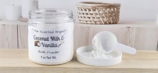 TSA Handmade All Natural Coconut Milk and Vanilla Bath Powder Soak, Deep Clean, Spa, Skin Care, Dry Skin, Moisturizer, Valentine's Day, Sensitive, Woman, Men, Gift, Relax, 4 oz by Handmade