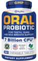 Tuthi Oral Probiotics for Mouth Bad Breath Treatment for Adults – Dental Probiotics for Teeth and Gums – Oral Health Probiotics – 60 Lozenges Peppermint Flavor by Tuthi