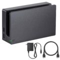 TV Dock Station for Switch – 3 in 1 Replacement TV Base Docking Station Set with Upgraded IC Module, Charger, HDMI Cable Accessories for Switch Console – Not for Switch 2 by MOSAHOLL