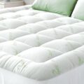 Ultra Soft Queen Size Mattress Topper – Viscose Made from Bamboo Pillow Top Mattress Pad for Back Pain Relief – Naturally Cooling for Hot Sleepers, Green by Niagara Sleep Solution
