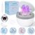 Ultrasonic Retainer Cleaner Machine, 45kHz 200ML Dental Cleaning Pod with 4 Wash Modes, Digital Timer for Denture Cleaner, Aligners, Mouth Guards, Braces, Jewelry & Toothbrush… by Hossili