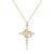 Upgraded Crown Cross Necklace for Women,14K Gold Plated & Silver Plated Crown Cross Pendant Necklace Diamond Cross Necklaces Faith Cross Jewelry First Communion Gifts, 12-Color… by Robaice