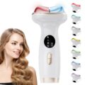 Upgraded Hot & Cold Dual Mode Face and Neck Beauty Massager, 7 in 1 LED Facial Sculptor, 7 Modes -Micro – Vibration – 7 Light -Heating -Ice Compress for Home Skin Care, Face… by ZoGoo