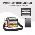 USPECLARE Clear Bag for Stadium Events Clear Handbags Purses for Sports Fans Transparent Crossbody Bag for Concerts Festivals by USPECLARE