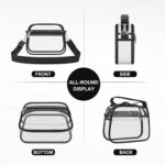 USPECLARE Clear Bag for Stadium Events Clear Handbags Purses for Sports Fans Transparent Crossbody Bag for Concerts Festivals by USPECLARE
