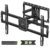 USX Mount Full Motion TV Wall Mount for Most 42-86 inch Flat Screen/LED/4K, TV Mount Bracket Dual Swivel Articulating Tilt 6 Arms, Max 16″ Wood Studs, VESA 600x400mm, Holds up… by USX MOUNT
