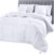 Utopia Bedding Comforter Duvet Insert, Quilted Comforter with Corner Tabs, Box Stitched Down Alternative Comforters Queen Size (White) by Utopia Bedding