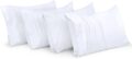 Utopia Bedding Queen Pillow Cases – 4 Pack – Envelope Closure – Soft Brushed Microfiber Fabric – Shrinkage and Fade Resistant Pillow Covers Queen Size 20 X 30 Inches (Queen, White) by Utopia Bedding