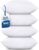 Utopia Bedding Throw Pillows (Set of 4, White), 18 x 18 Inches Pillows for Sofa, Bed and Couch Decorative Stuffer Pillow by Utopia Bedding