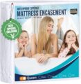 Utopia Bedding Waterproof Mattress Protector Queen Size, Zippered Mattress Encasement Bed Bug and Dust Mite Proof, Absorbent Six-Sided Mattress Cover by Utopia Bedding