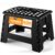 Utopia Home Folding Step Stool with Handle – (Pack of 1) Anti-Slip Foot Stool with 9 Inch Height – Holds Up to 600 lbs – Sturdy Plastic Foldable Step Stool for Kitchen, Bathroom… by Utopia Home