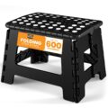 Utopia Home Folding Step Stool with Handle – (Pack of 1) Anti-Slip Foot Stool with 9 Inch Height – Holds Up to 600 lbs – Sturdy Plastic Foldable Step Stool for Kitchen, Bathroom… by Utopia Home