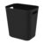 UUJOLY Plastic Small Trash Can Wastebasket, Garbage Container Basket for Bathrooms, Laundry Room, Kitchens, Offices, Kids Rooms, Dorms, 3.5 Gallon, Black by UUJOLY
